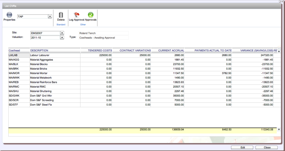 screenshot of Redsky ERP